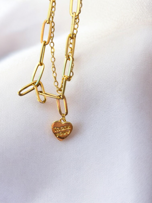 Kadınlar İçin Zarif Çift Zincirli Minimalist Takı Hediyesi